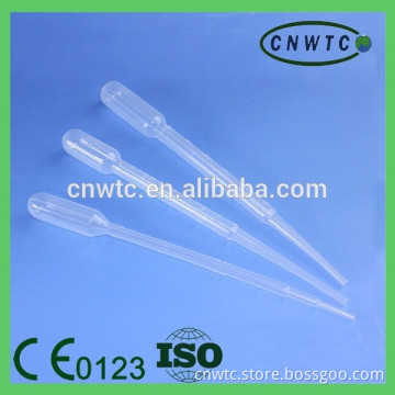 Disposable plastic 3ml transfer pipette